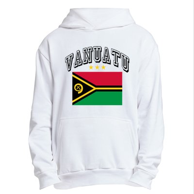 Retro Vanuatu Flag Athletic Gift Urban Pullover Hoodie