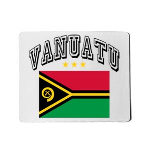 Retro Vanuatu Flag Athletic Gift Mousepad