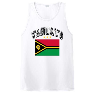 Retro Vanuatu Flag Athletic Gift PosiCharge Competitor Tank