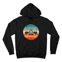 Retro Vintage Formula Racing Lovers Silhouette Race Car Fan Hoodie