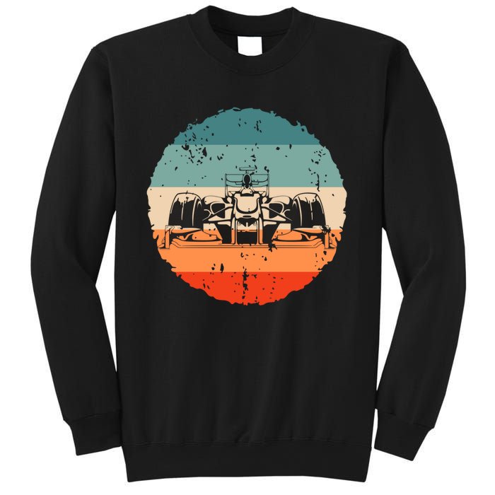 Retro Vintage Formula Racing Lovers Silhouette Race Car Fan Sweatshirt