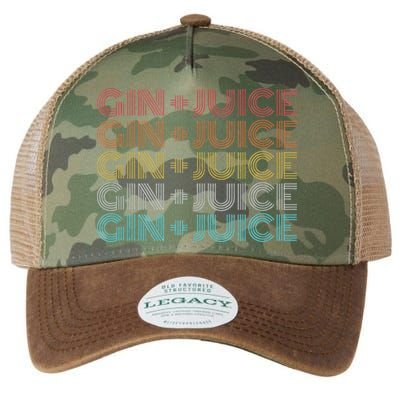 Retro Vintage Fo Shizzle Gin + Juice Gin And Juice Legacy Tie Dye Trucker Hat