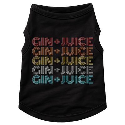 Retro Vintage Fo Shizzle Gin + Juice Gin And Juice Doggie Tank