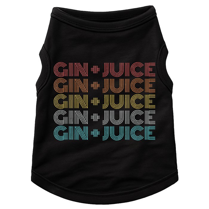 Retro Vintage Fo Shizzle Gin + Juice Gin And Juice Doggie Tank