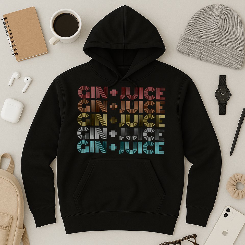 Retro Vintage Fo Shizzle Gin + Juice Gin And Juice Hoodie