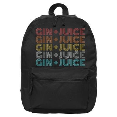 Retro Vintage Fo Shizzle Gin + Juice Gin And Juice 16 in Basic Backpack