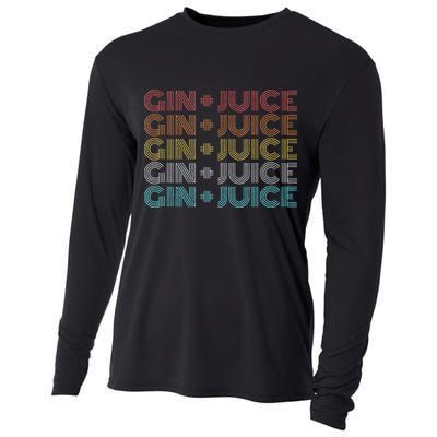 Retro Vintage Fo Shizzle Gin + Juice Gin And Juice Cooling Performance Long Sleeve Crew