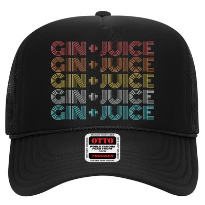 Retro Vintage Fo Shizzle Gin + Juice Gin And Juice Trucker Hat