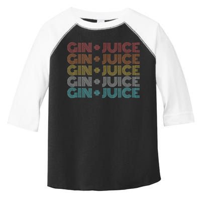 Retro Vintage Fo Shizzle Gin + Juice Gin And Juice Toddler Fine Jersey T-Shirt