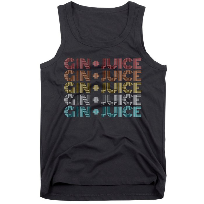 Retro Vintage Fo Shizzle Gin + Juice Gin And Juice Tank Top