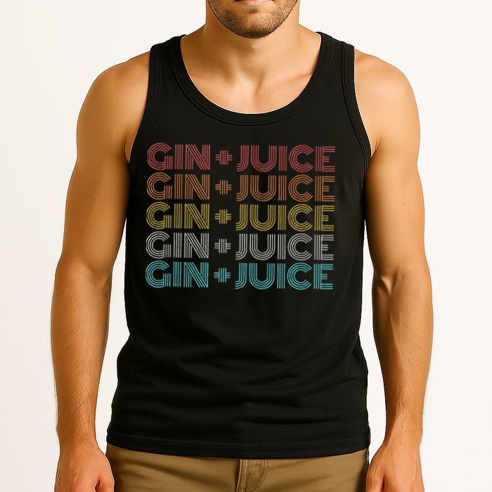 Retro Vintage Fo Shizzle Gin + Juice Gin And Juice Tank Top