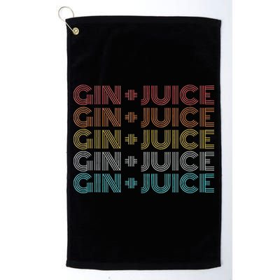 Retro Vintage Fo Shizzle Gin + Juice Gin And Juice Golf Towel