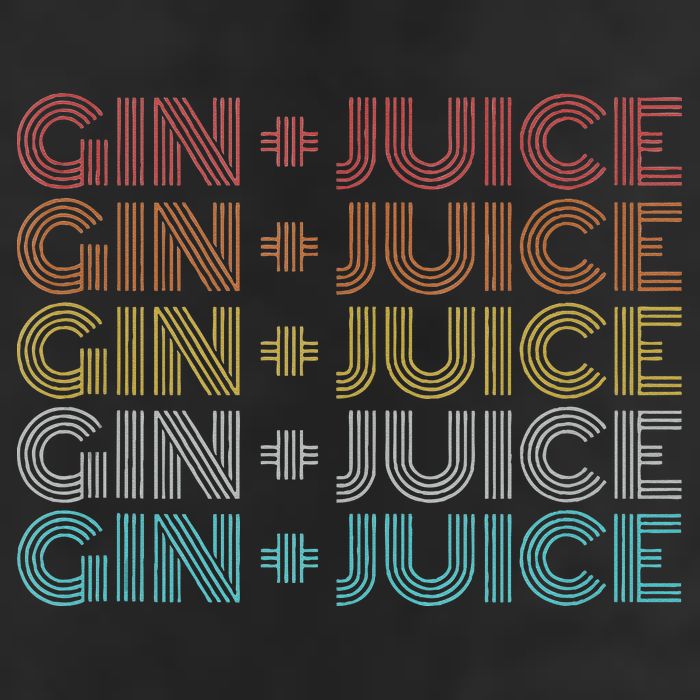 Retro Vintage Fo Shizzle Gin + Juice Gin And Juice Golf Towel