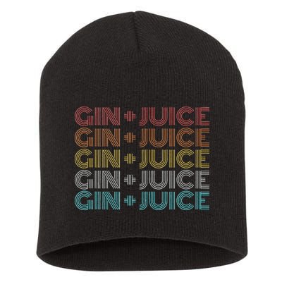 Retro Vintage Fo Shizzle Gin + Juice Gin And Juice Short Acrylic Beanie