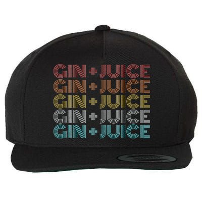 Retro Vintage Fo Shizzle Gin + Juice Gin And Juice Wool Snapback Cap