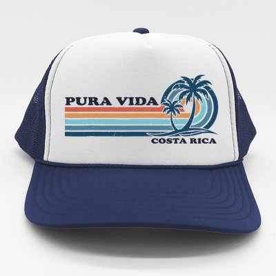 Retro Vintage Family Vacation Costa Rica Pura Vida Trucker Hat