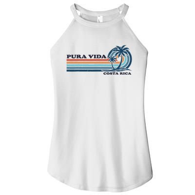 Retro Vintage Family Vacation Costa Rica Pura Vida Women’s Perfect Tri Rocker Tank