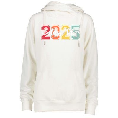 Retro Vintage Future Graduate Back To School Class Of 2025 Great Gift Womens Funnel Neck Pullover Hood