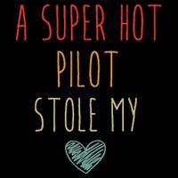 Retro Vintage Funny A Super Hot Pilot Stole My Heart Visor