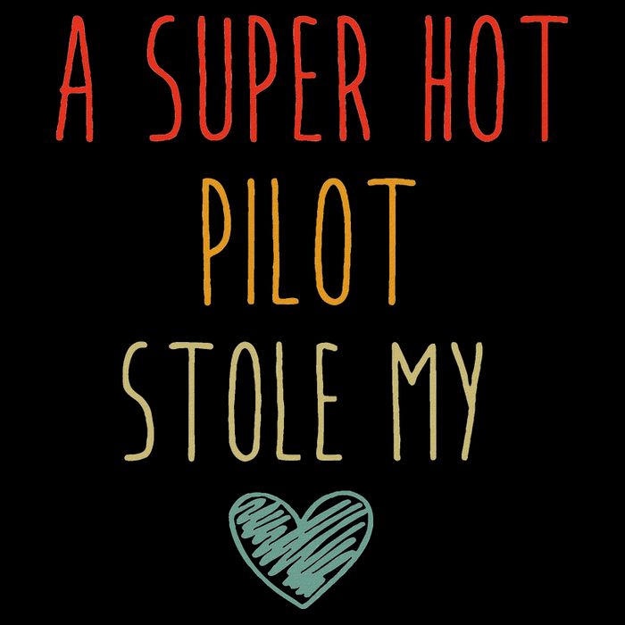 Retro Vintage Funny A Super Hot Pilot Stole My Heart Visor