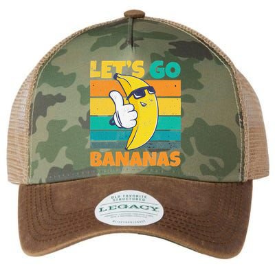 Retro Vintage Funny Banana Meme Let Go Banana Cool Bananas Legacy Tie Dye Trucker Hat