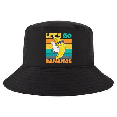 Retro Vintage Funny Banana Meme Let Go Banana Cool Bananas Cool Comfort Performance Bucket Hat