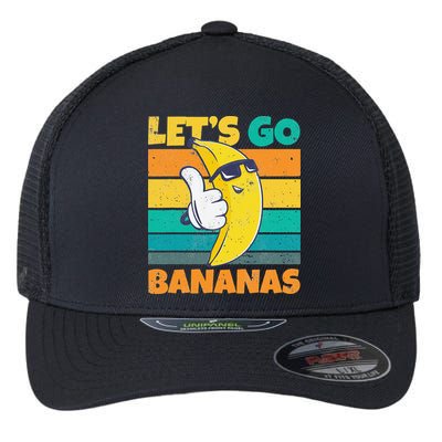 Retro Vintage Funny Banana Meme Let Go Banana Cool Bananas Flexfit Unipanel Trucker Cap