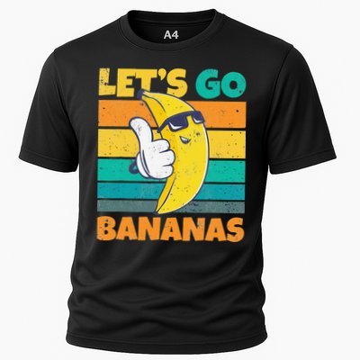 Retro Vintage Funny Banana Meme Let Go Banana Cool Bananas Performance Shirt