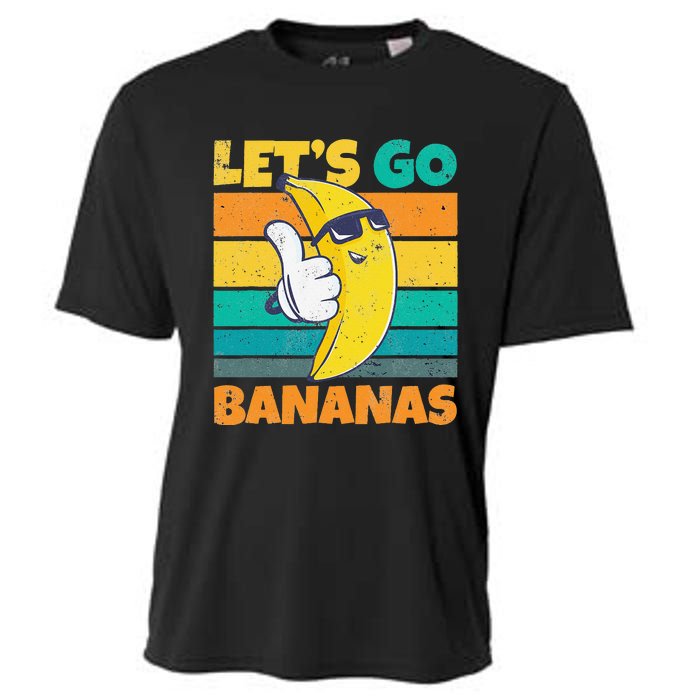 Retro Vintage Funny Banana Meme Let Go Banana Cool Bananas Cooling Performance Crew T-Shirt