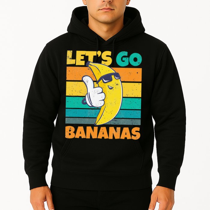 Retro Vintage Funny Banana Meme Let Go Banana Cool Bananas Hoodie