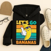 Retro Vintage Funny Banana Meme Let Go Banana Cool Bananas Hoodie