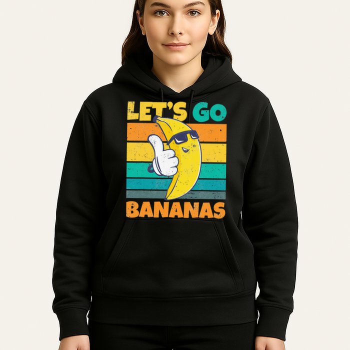 Retro Vintage Funny Banana Meme Let Go Banana Cool Bananas Hoodie