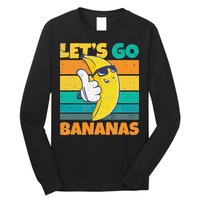 Retro Vintage Funny Banana Meme Let Go Banana Cool Bananas Long Sleeve Shirt