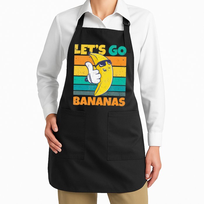 Retro Vintage Funny Banana Meme Let Go Banana Cool Bananas Apron