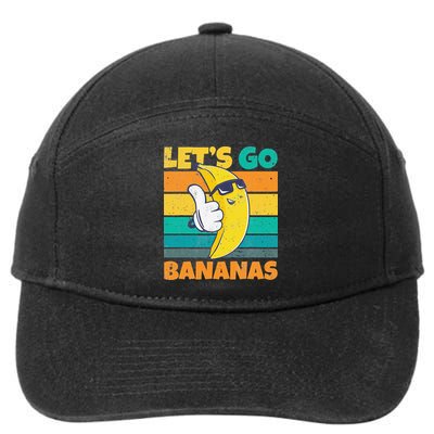 Retro Vintage Funny Banana Meme Let Go Banana Cool Bananas 7-Panel Snapback Hat