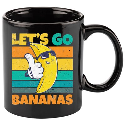 Retro Vintage Funny Banana Meme Let Go Banana Cool Bananas 11oz C Handle Ceramic Mug