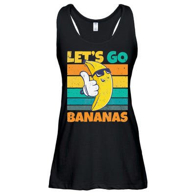 Retro Vintage Funny Banana Meme Let Go Banana Cool Bananas Ladies Essential Flowy Tank