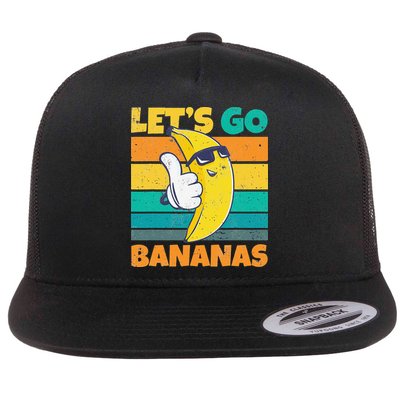 Retro Vintage Funny Banana Meme Let Go Banana Cool Bananas Flatbill Hat