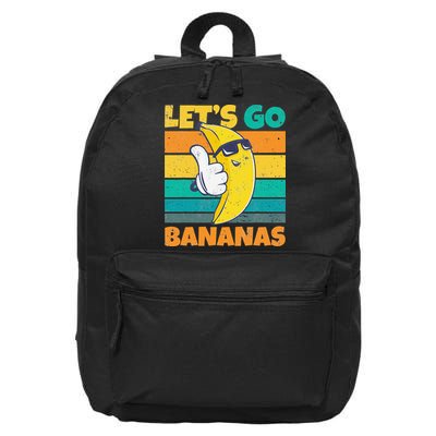 Retro Vintage Funny Banana Meme Let Go Banana Cool Bananas 16 in Basic Backpack
