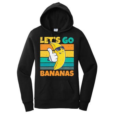 Retro Vintage Funny Banana Meme Let Go Banana Cool Bananas Women's Pullover Hoodie