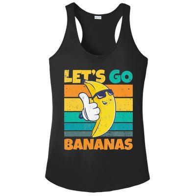 Retro Vintage Funny Banana Meme Let Go Banana Cool Bananas Ladies PosiCharge Competitor Racerback Tank