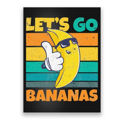 Retro Vintage Funny Banana Meme Let Go Banana Cool Bananas Poster