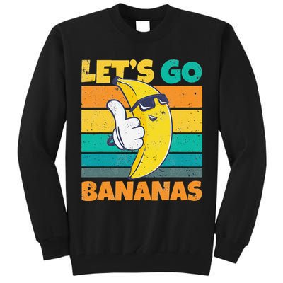 Retro Vintage Funny Banana Meme Let Go Banana Cool Bananas Tall Sweatshirt