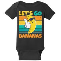 Retro Vintage Funny Banana Meme Let Go Banana Cool Bananas Baby Bodysuit