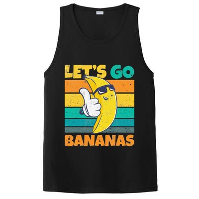 Retro Vintage Funny Banana Meme Let Go Banana Cool Bananas PosiCharge Competitor Tank