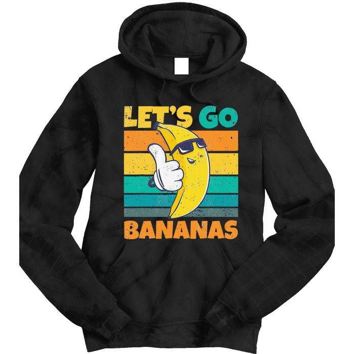 Retro Vintage Funny Banana Meme Let Go Banana Cool Bananas Tie Dye Hoodie