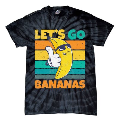Retro Vintage Funny Banana Meme Let Go Banana Cool Bananas Tie-Dye T-Shirt