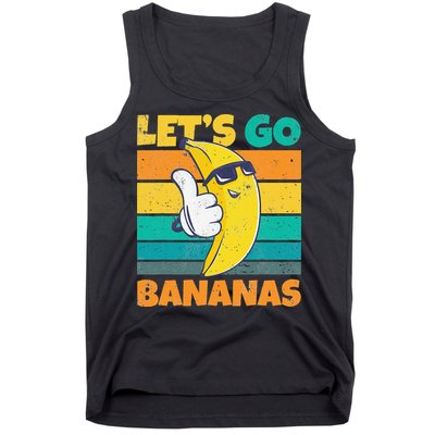 Retro Vintage Funny Banana Meme Let Go Banana Cool Bananas Tank Top