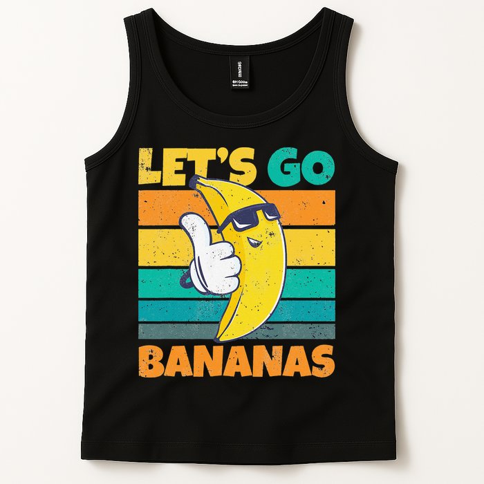 Retro Vintage Funny Banana Meme Let Go Banana Cool Bananas Tank Top