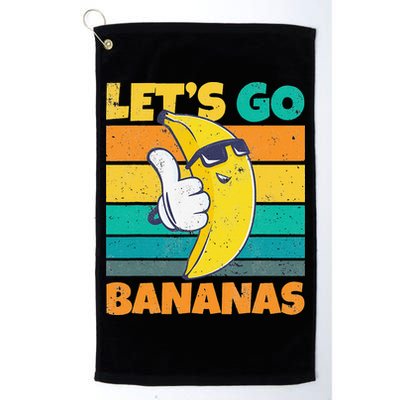 Retro Vintage Funny Banana Meme Let Go Banana Cool Bananas Golf Towel